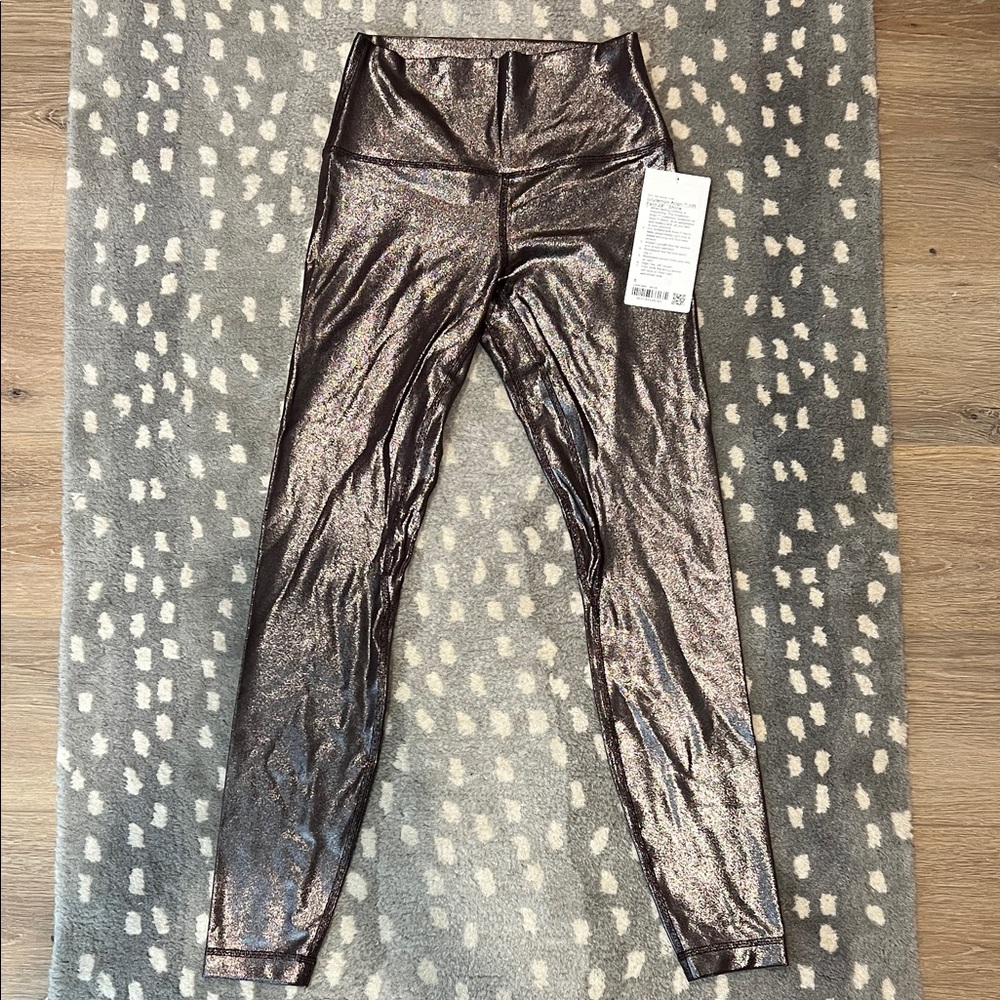 Lululemon Athletica Shimmering Bronze Leggings